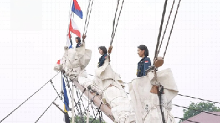 Chinese naval training ship pays goodwill visit to Indonesia