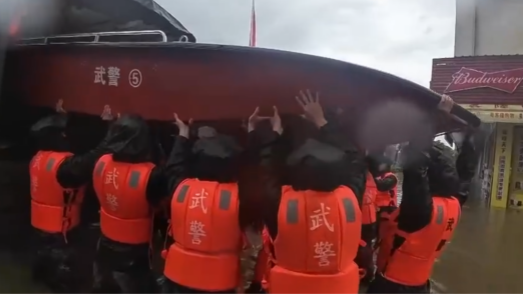 PLA, PAP, militias fight on frontline of disaster relief