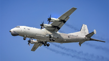 Anti-submarine patrol aircraft take off for training