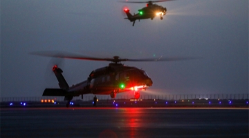 Choppers conduct round-the-clock flight training