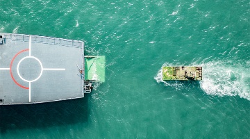 Amphibious vehicles conduct maritime embarkation and debarkation training