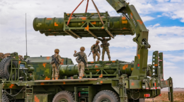 Surface-to-air missile systems in live-fire training