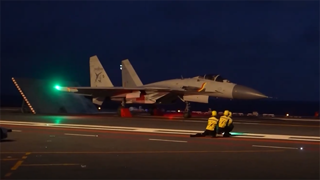 Carrier-based pilots obtain nighttime take-off, landing certification